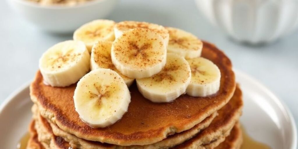Soft pancakes with sliced banana — a gentle meal from 50 soft foods to eat after tooth extraction.